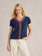 White Stuff |  Neva Embroidered V Neck Top