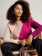 White Stuff | Jana Colour block Jumper | purple Multi