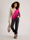 White Stuff | Jana Colour block Jumper | purple Multi