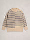 White Stuff | Mix Stripe Stand Neck Jumper