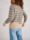 White Stuff | Mix Stripe Stand Neck Jumper