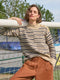 White Stuff | Mix Stripe Stand Neck Jumper