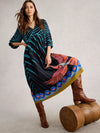 White Stuff | Lucy Midi Dress | Black Multi