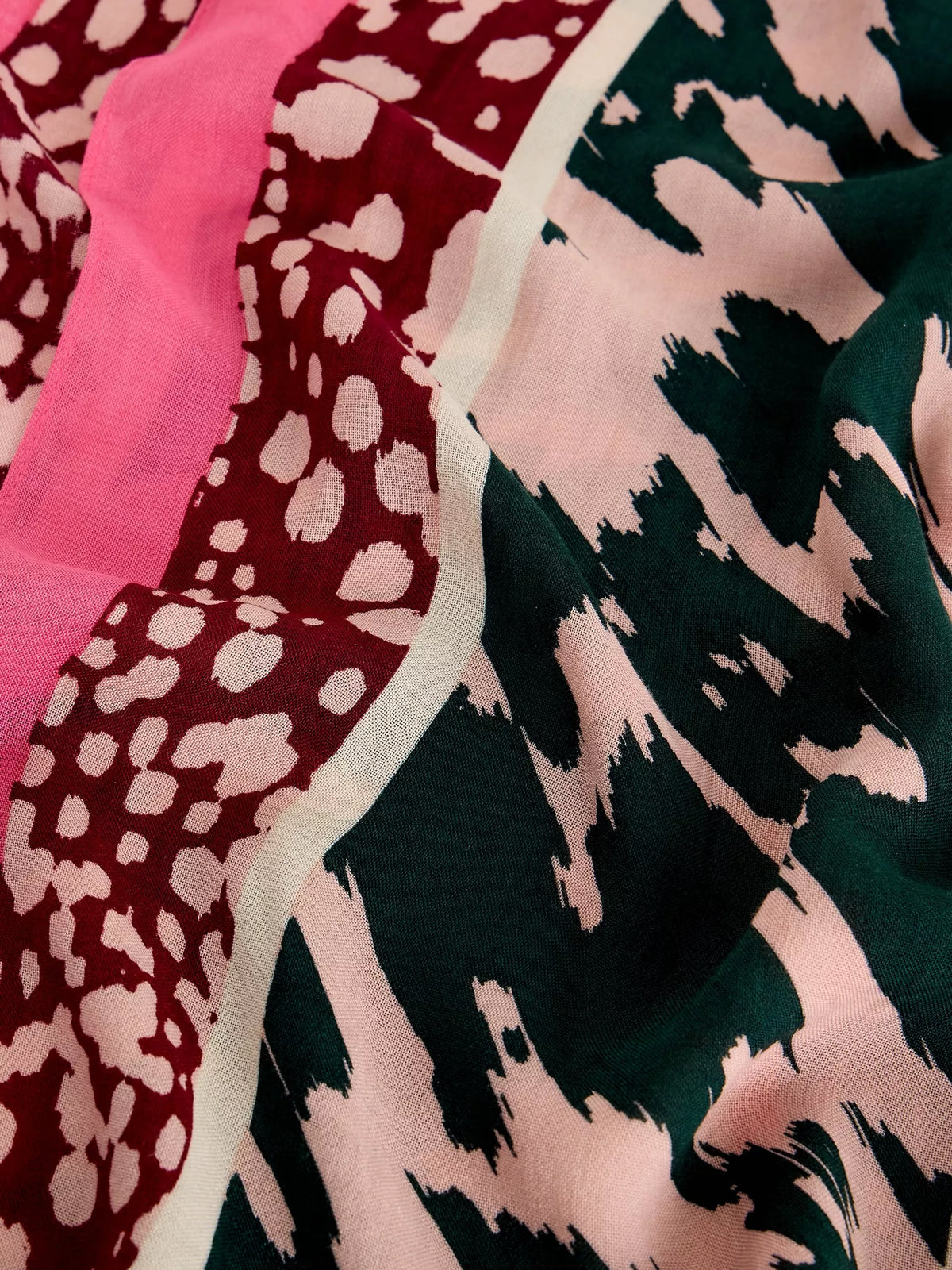 White Stuff | Sophie Printed Scarf | Natural Multi