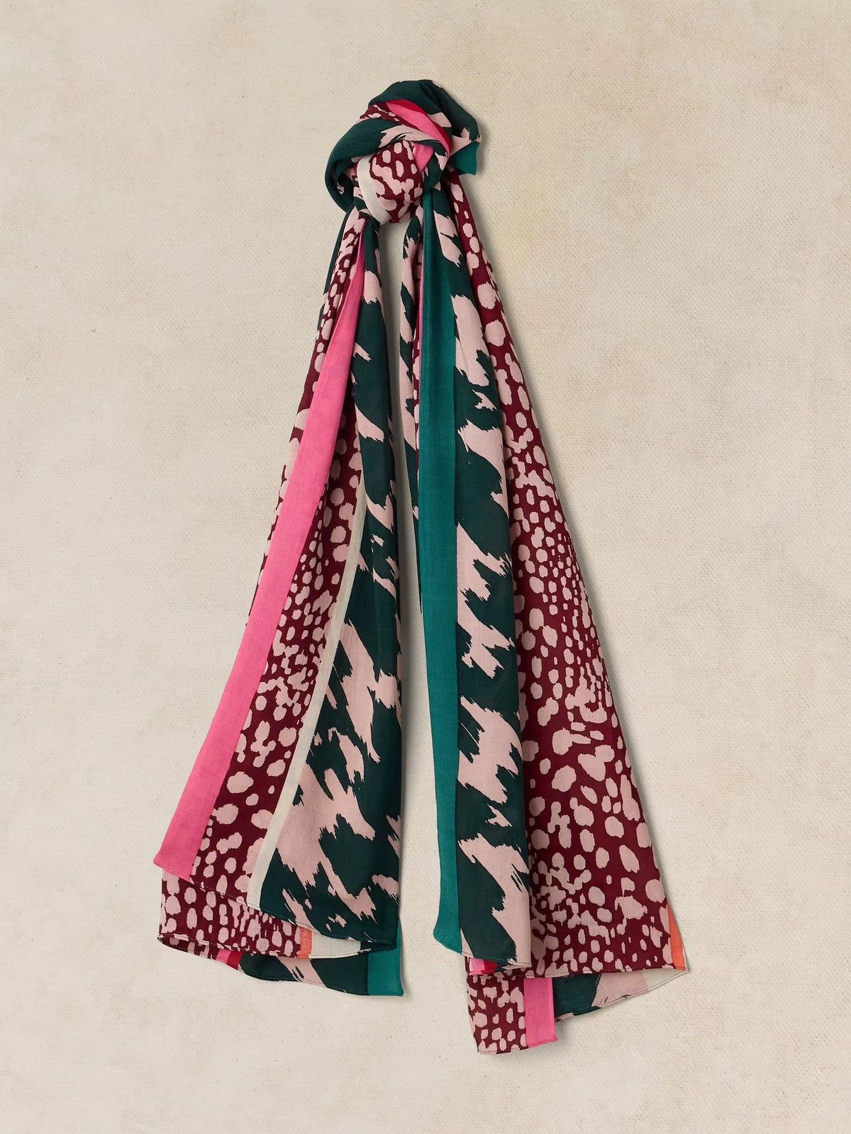 White Stuff | Sophie Printed Scarf | Natural Multi