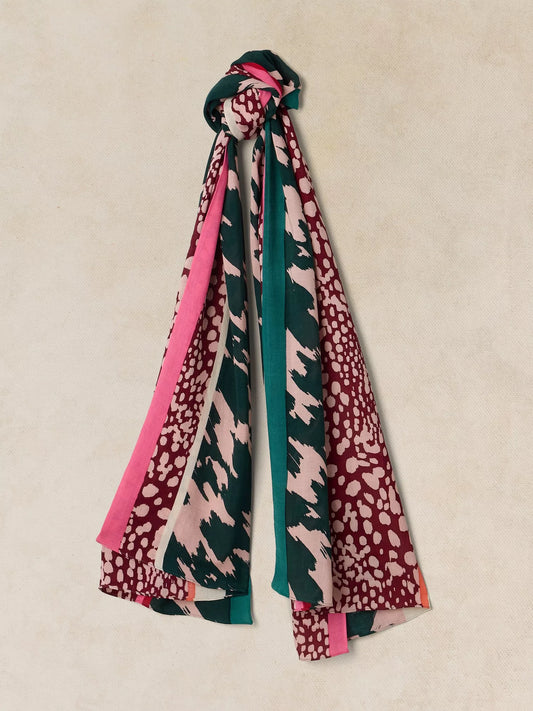 White Stuff | Sophie Printed Scarf | Natural Multi