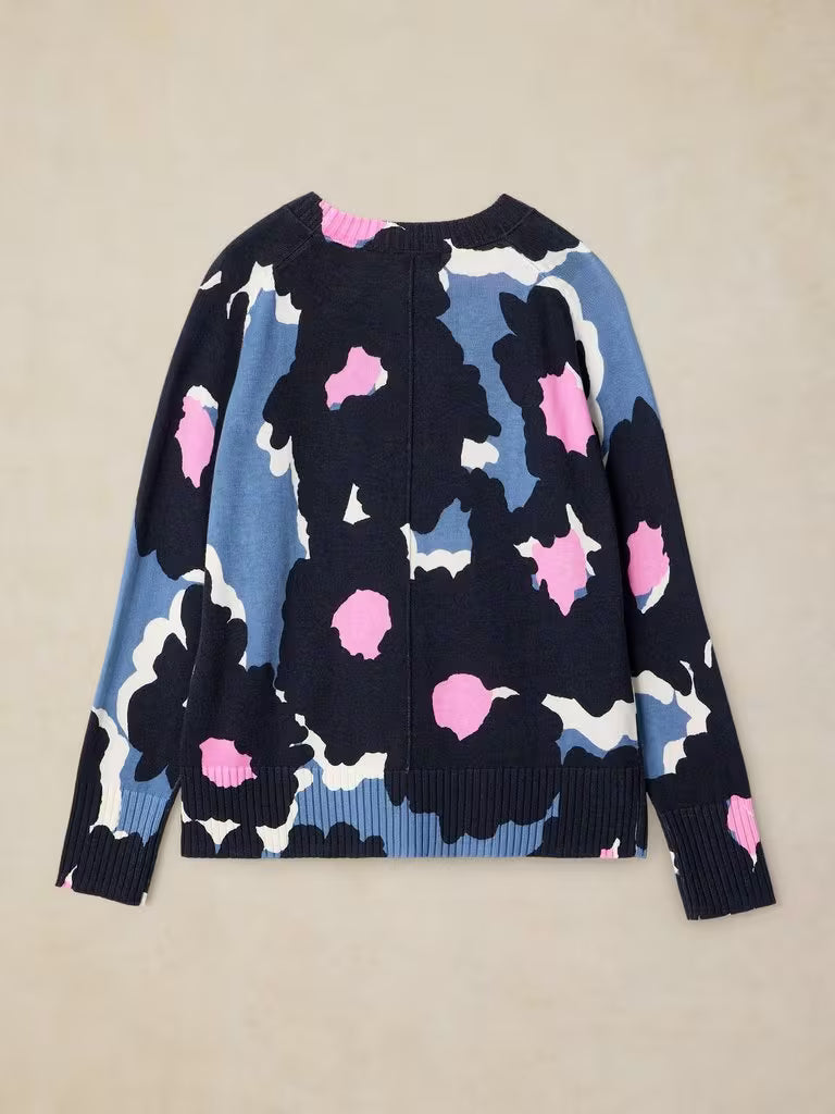 White Stuff | Sienna Printed Jumper | Blue Print