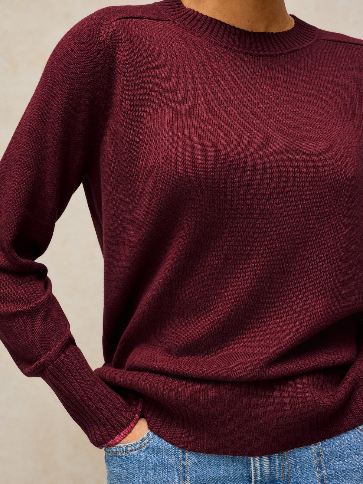 White Stuff | Sienna Jumper | Dark Plum