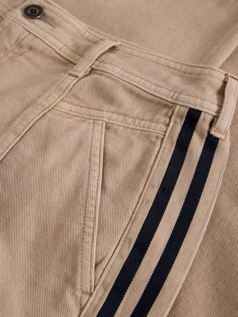 White Stuff | Adeline Utility Barrel Trousers | Light Natural