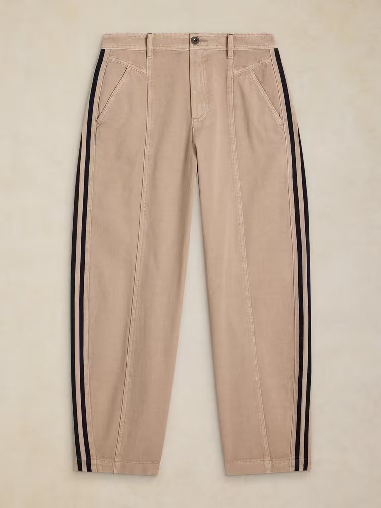 White Stuff | Adeline Utility Barrel Trousers | Light Natural