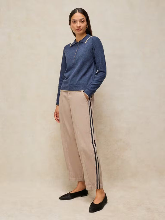 White Stuff | Adeline Utility Barrel Trousers | Light Natural