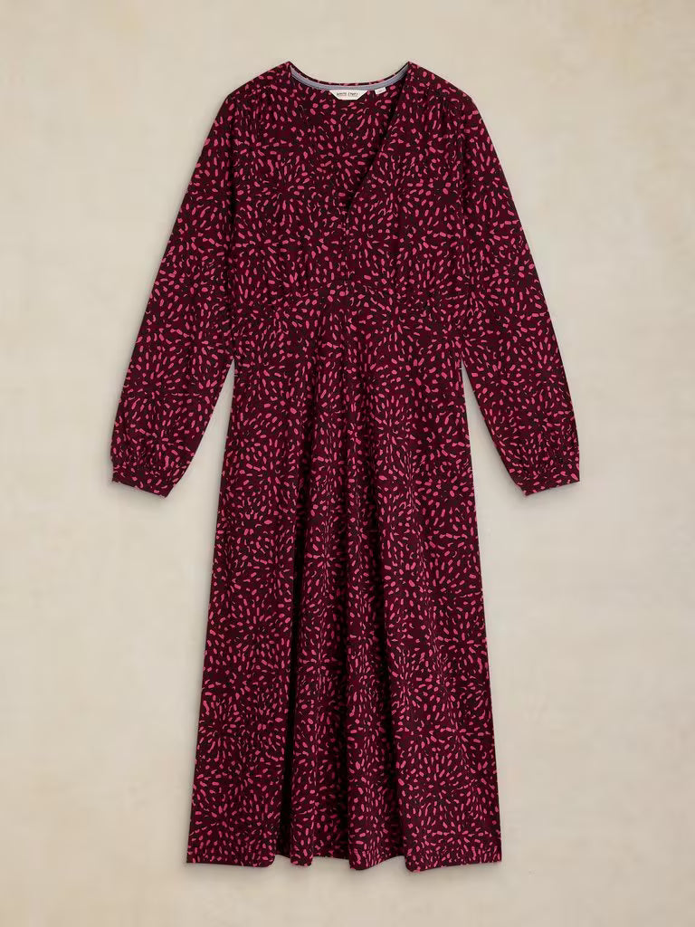 White Stuff | Megan Jersey Dress | Pink Multi