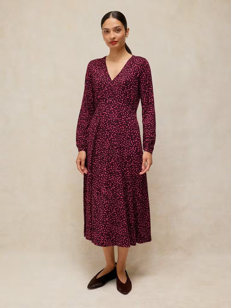 White Stuff | Megan Jersey Dress | Pink Multi