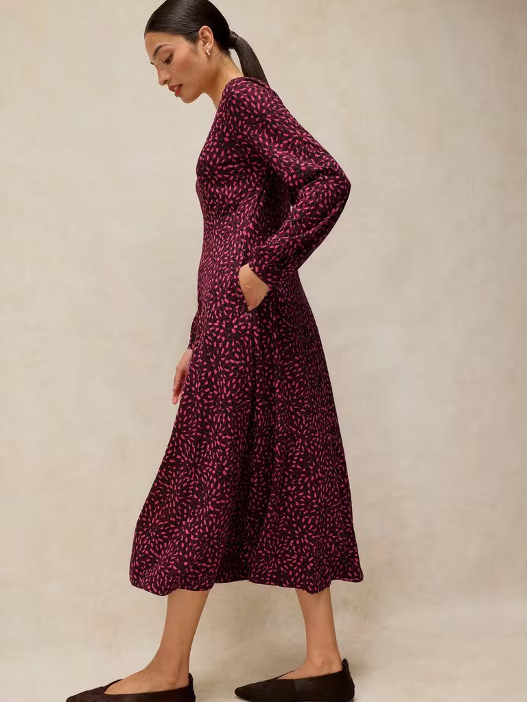 White Stuff | Megan Jersey Dress | Pink Multi