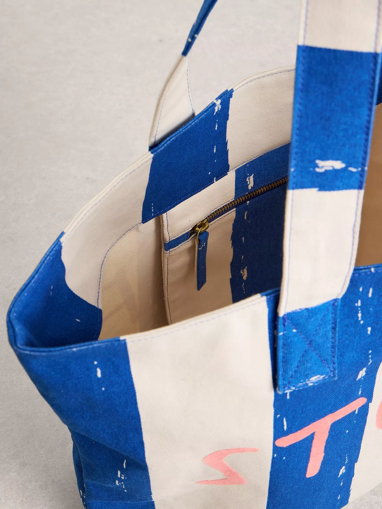 White Stuff | Canvas Summer Bag | Blue