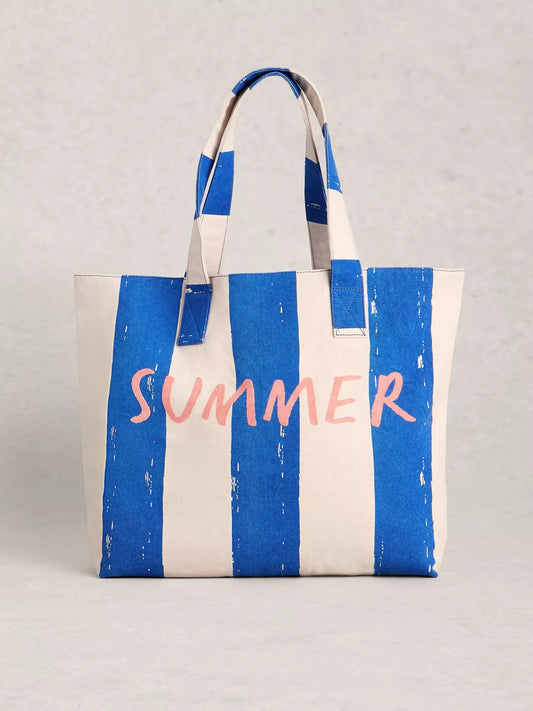 White Stuff | Canvas Summer Bag | Blue