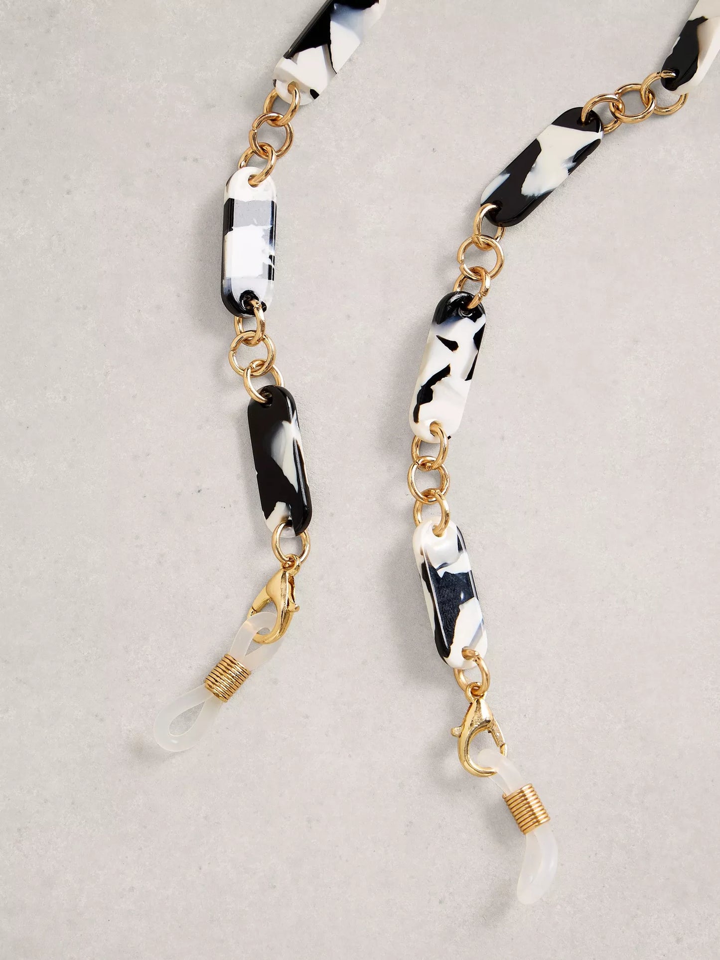 White Stuff | Acetate Sunglasses Chain | Black & White