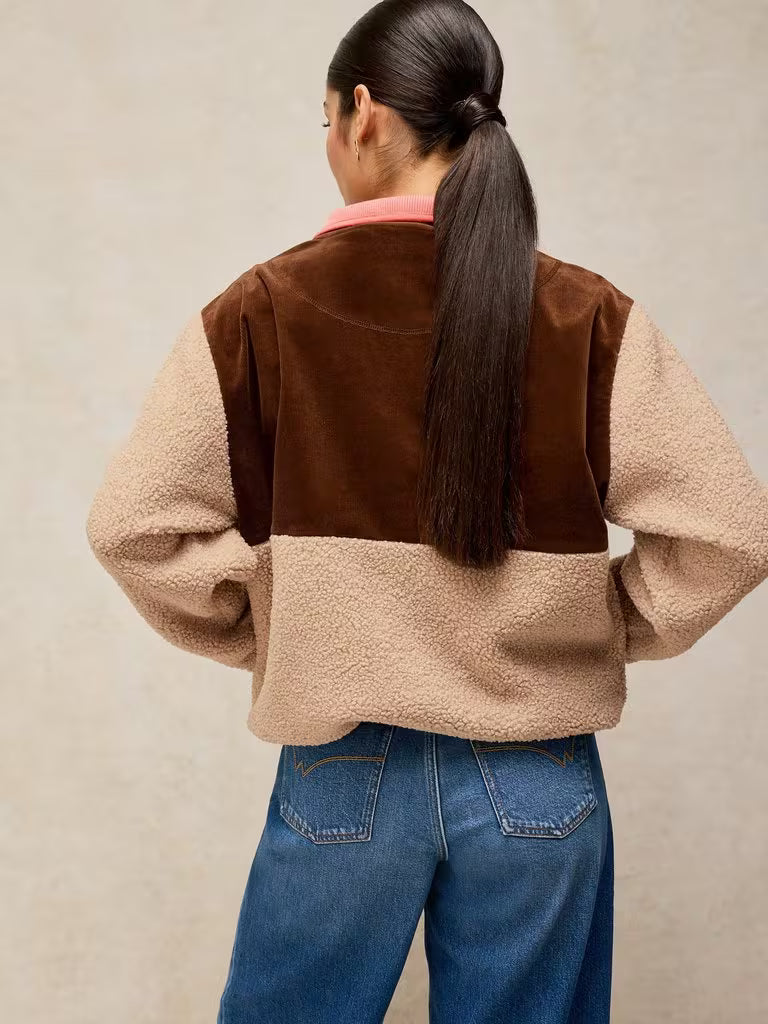 White Stuff | Borg Half Placket | Natural