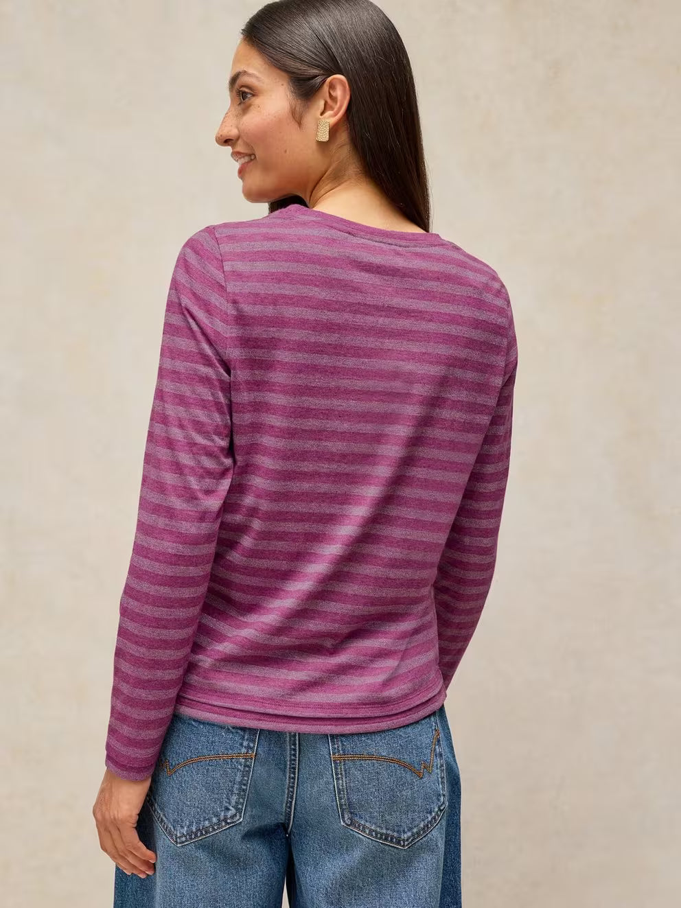 White Stuff | Clara Stripe Sparkle Top