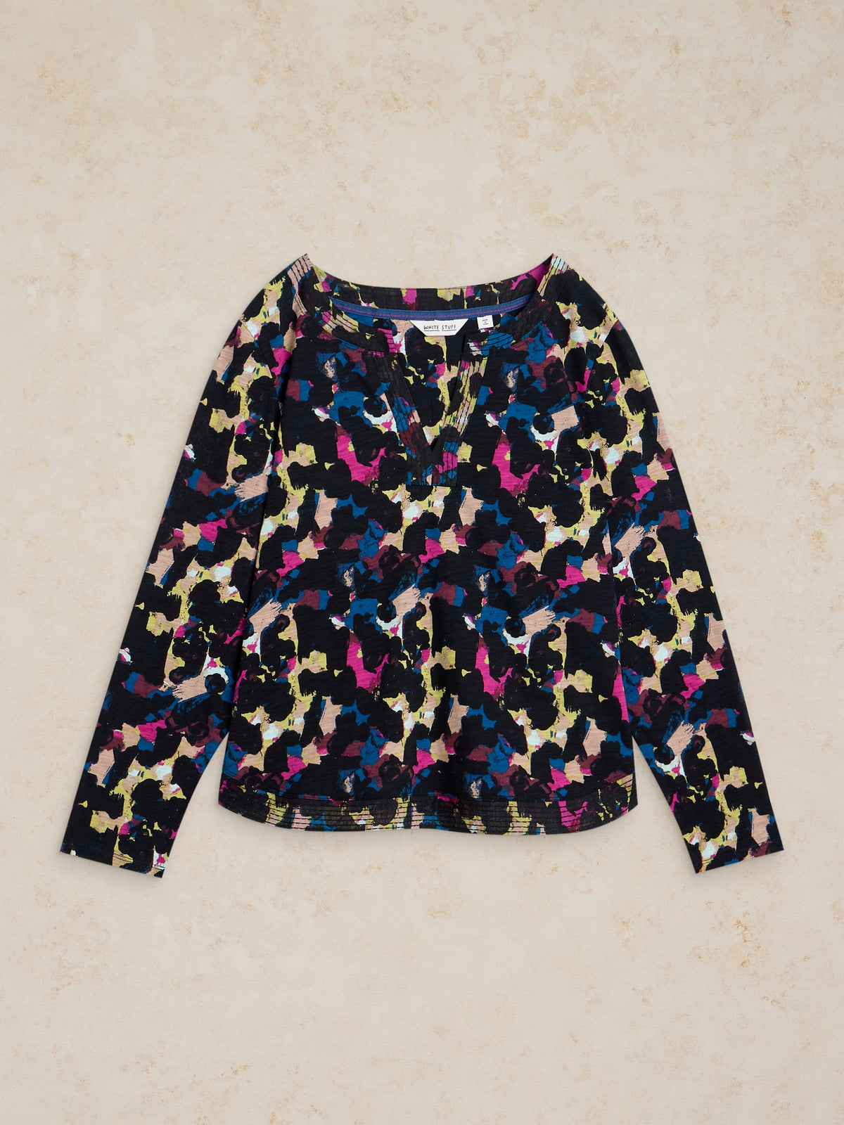 White Stuff | Weaver Notch Top | Navy