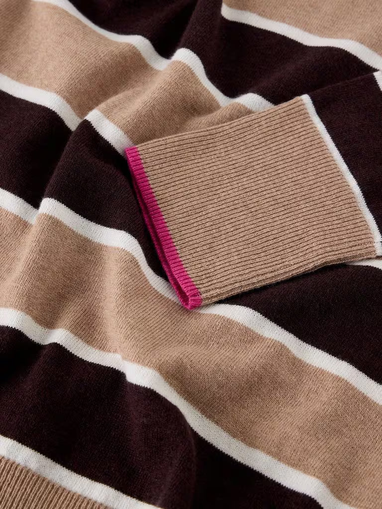 White Stuff | Katie Stripe Jumper | Natural Multi