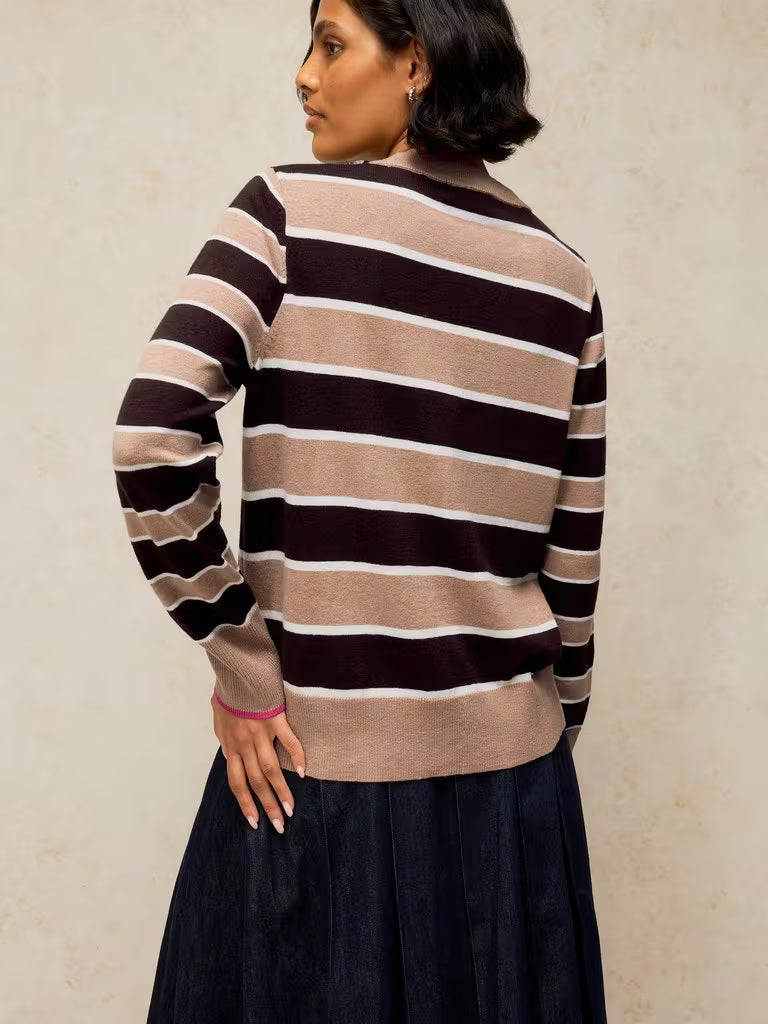 White Stuff | Katie Stripe Jumper | Natural Multi