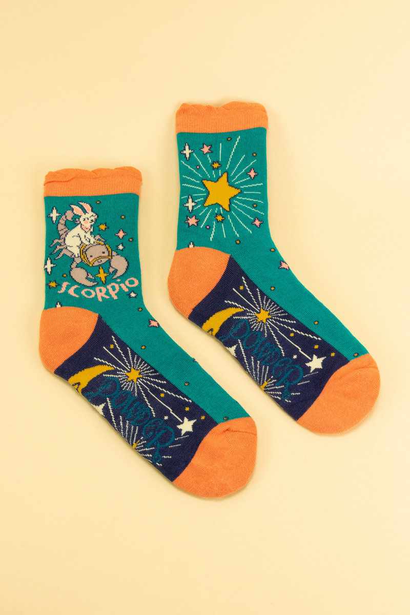 Powder UK | Zodiac Ankle Socks | Scorpio - Blossom Boutique Online  