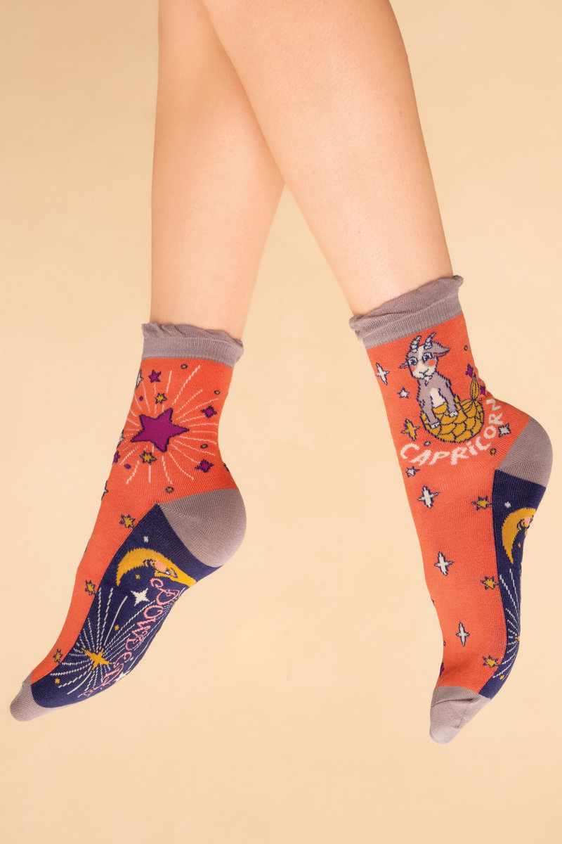 Powder UK | Zodiac Ankle Socks | Capricorn - Blossom Boutique Online  