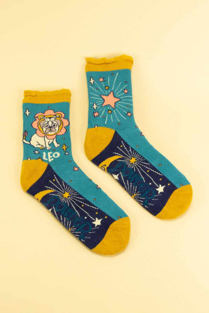 Powder UK | Zodiac Ankle Socks | Leo - Blossom Boutique Online  