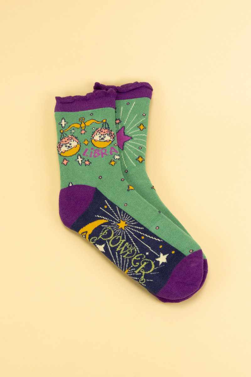 Powder UK | Zodiac Ankle Socks | Libra - Blossom Boutique Online  