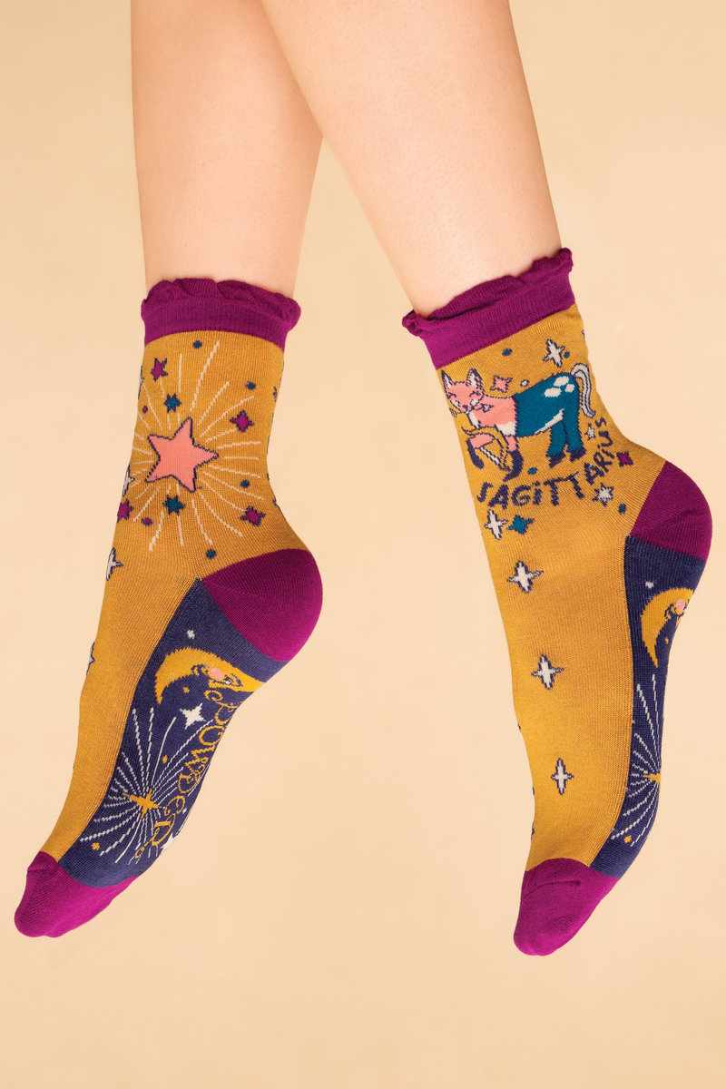 Powder UK | Zodiac Ankle Socks | Sagittarius - Blossom Boutique Online  