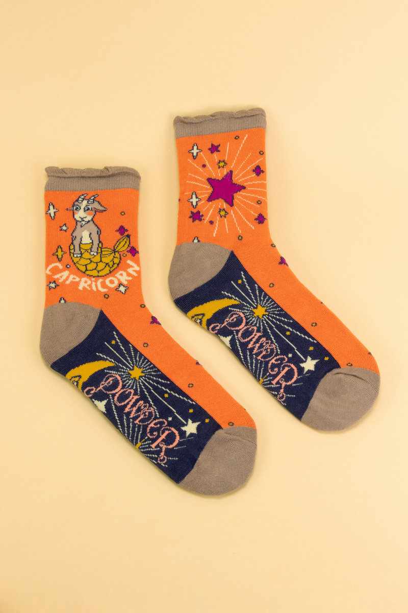 Powder UK | Zodiac Ankle Socks | Capricorn - Blossom Boutique Online  