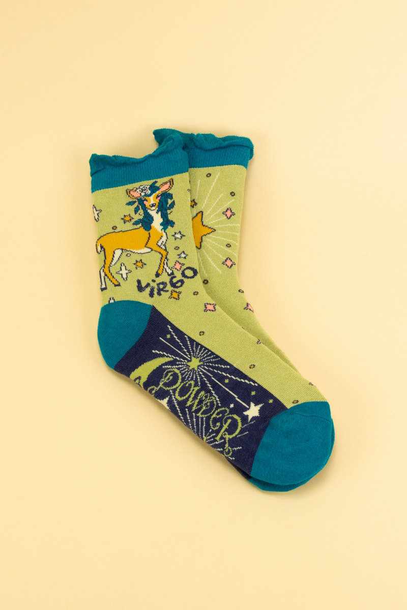 Powder UK | Zodiac Ankle Socks | Virgo - Blossom Boutique Online  
