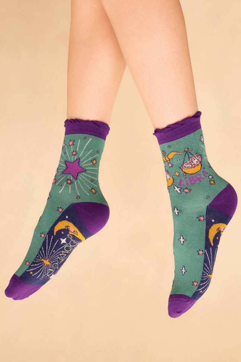 Powder UK | Zodiac Ankle Socks | Libra - Blossom Boutique Online  