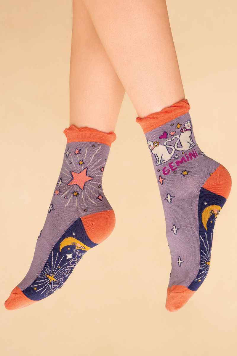 Powder UK | Zodiac Ankle Socks | Gemini - Blossom Boutique Online  