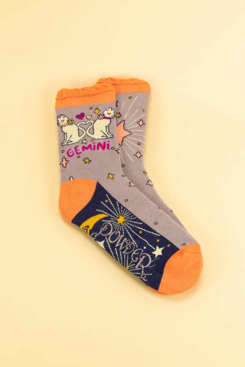 Powder UK | Zodiac Ankle Socks | Gemini - Blossom Boutique Online  