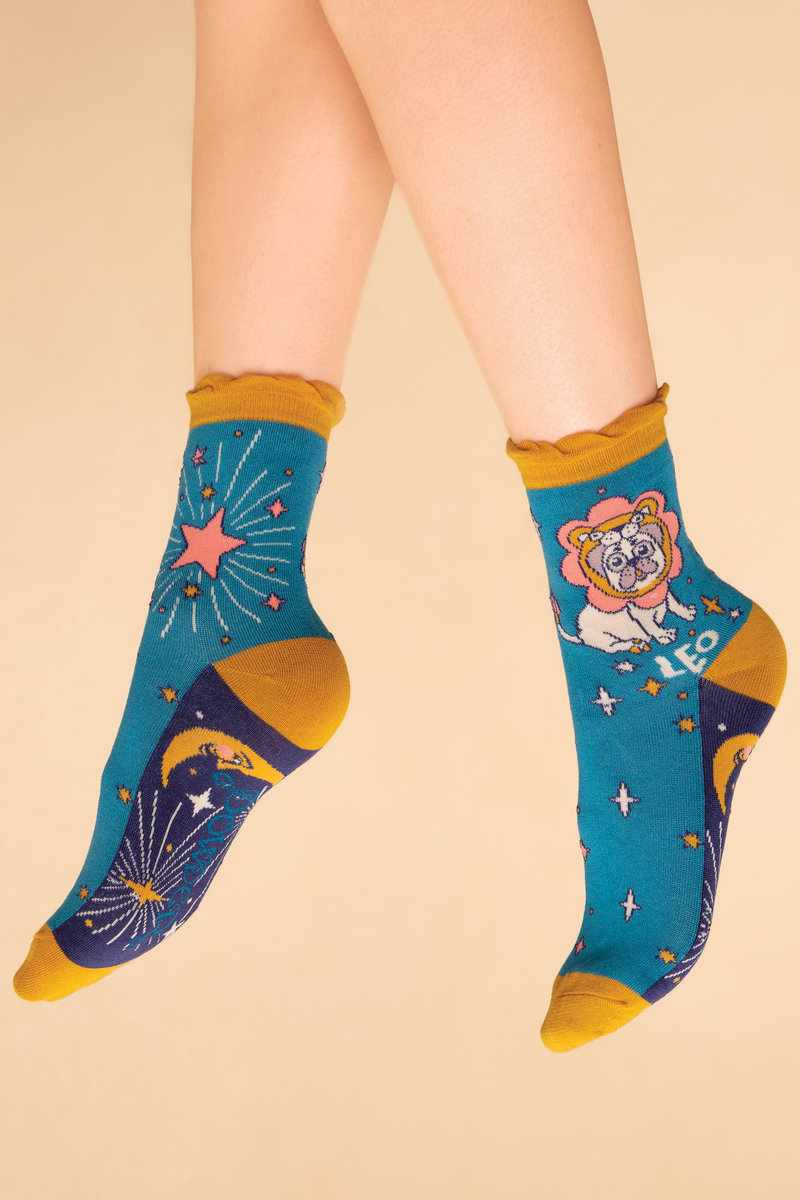 Powder UK | Zodiac Ankle Socks | Leo - Blossom Boutique Online  