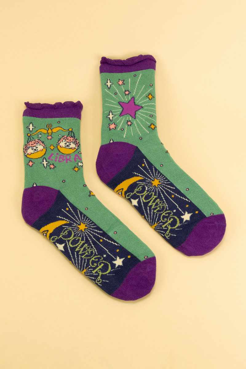 Powder UK | Zodiac Ankle Socks | Libra - Blossom Boutique Online  
