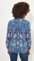Joe Browns - Moroccan Blue Embroidered Top