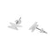 White Leaf | Lightning Strike Earrings - Silver