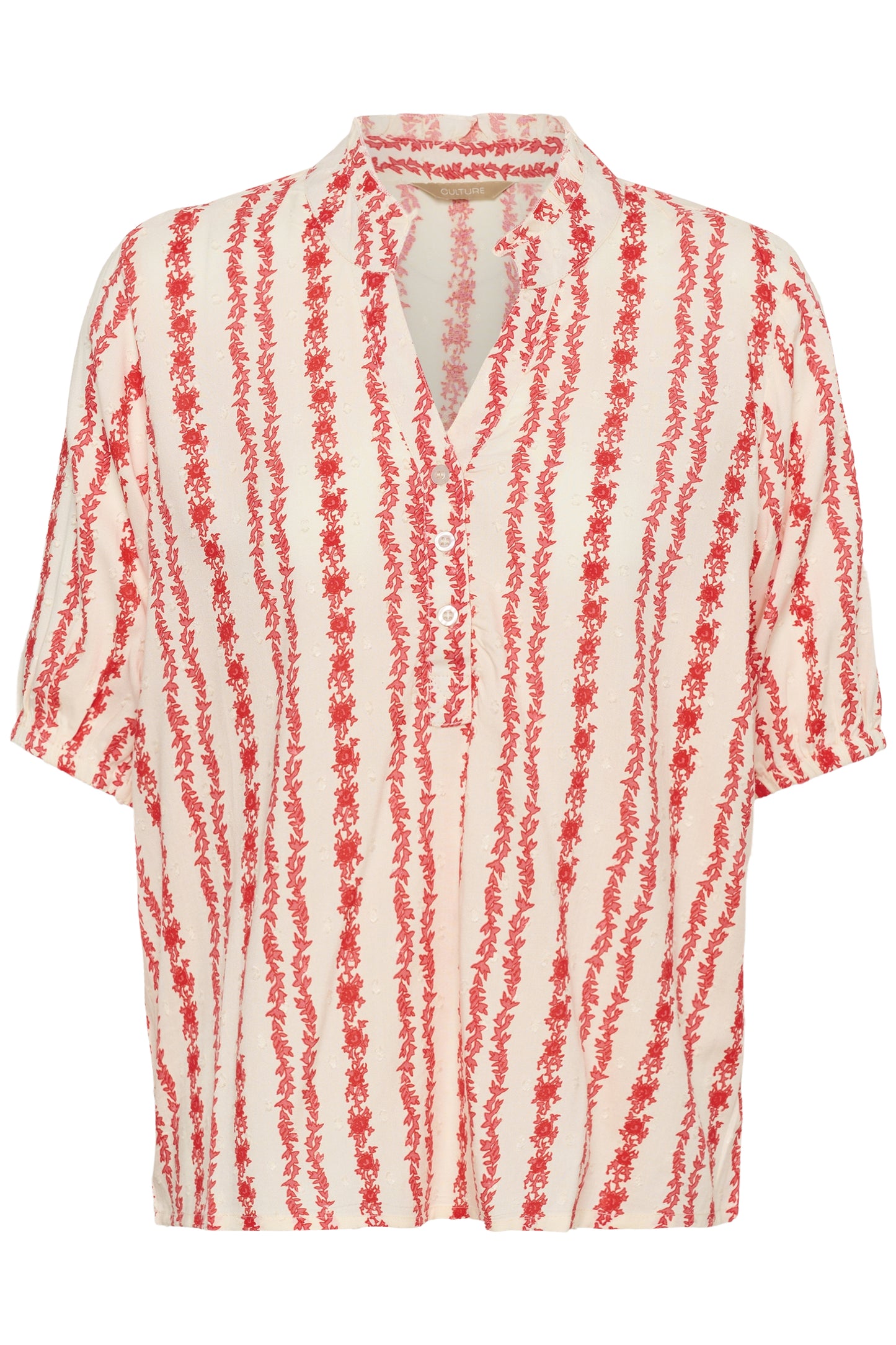 Culture | CUhollie Blouse | Coral Red