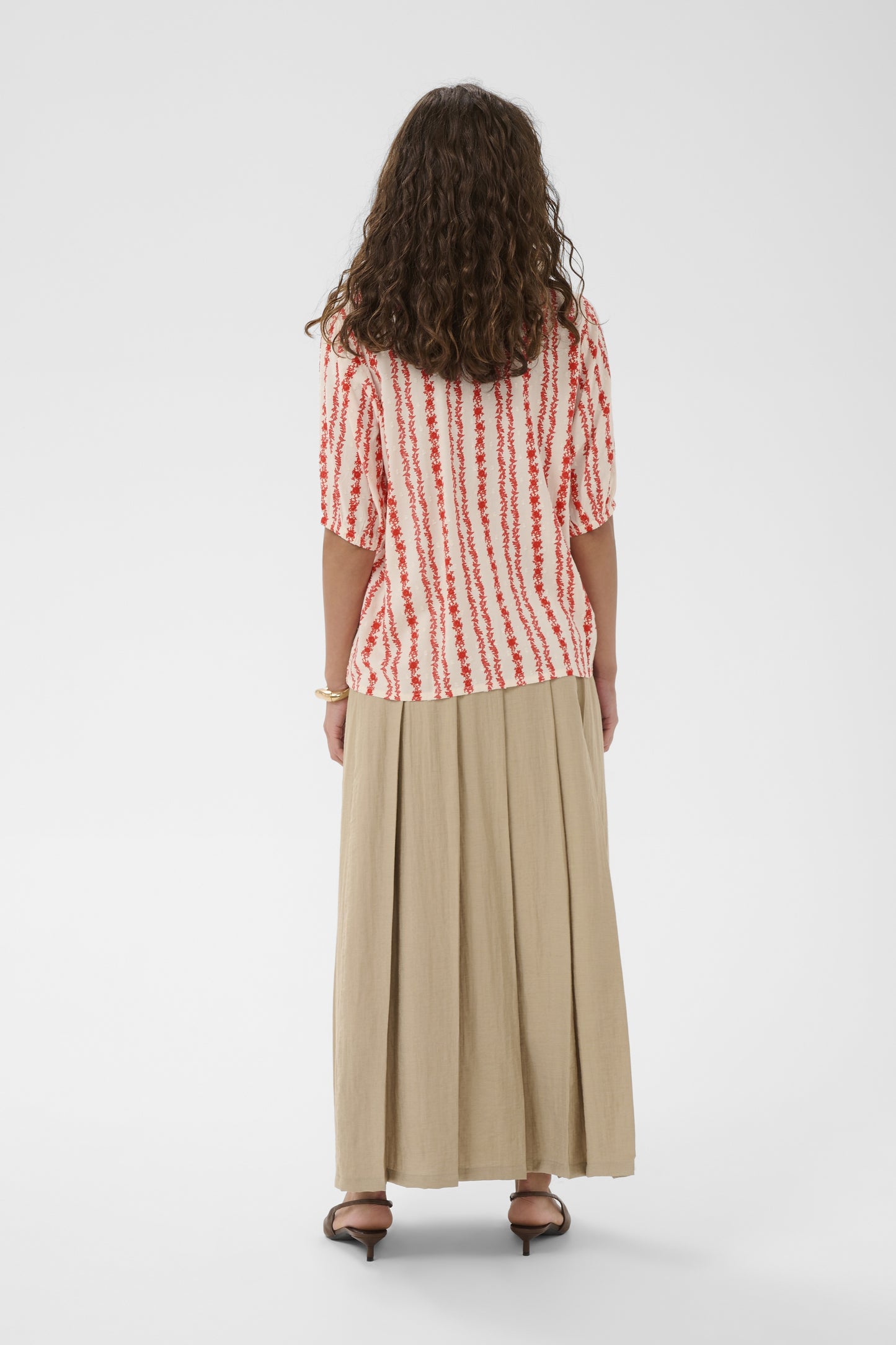 Culture | CUhollie Blouse | Coral Red
