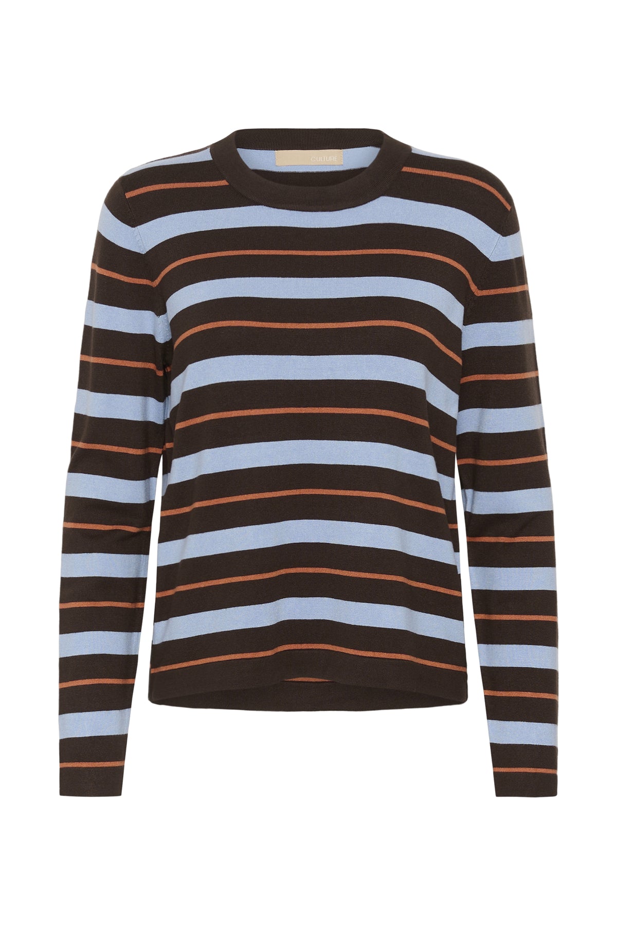 Culture | CUbalto Jumper | Brown/Blue Stripe