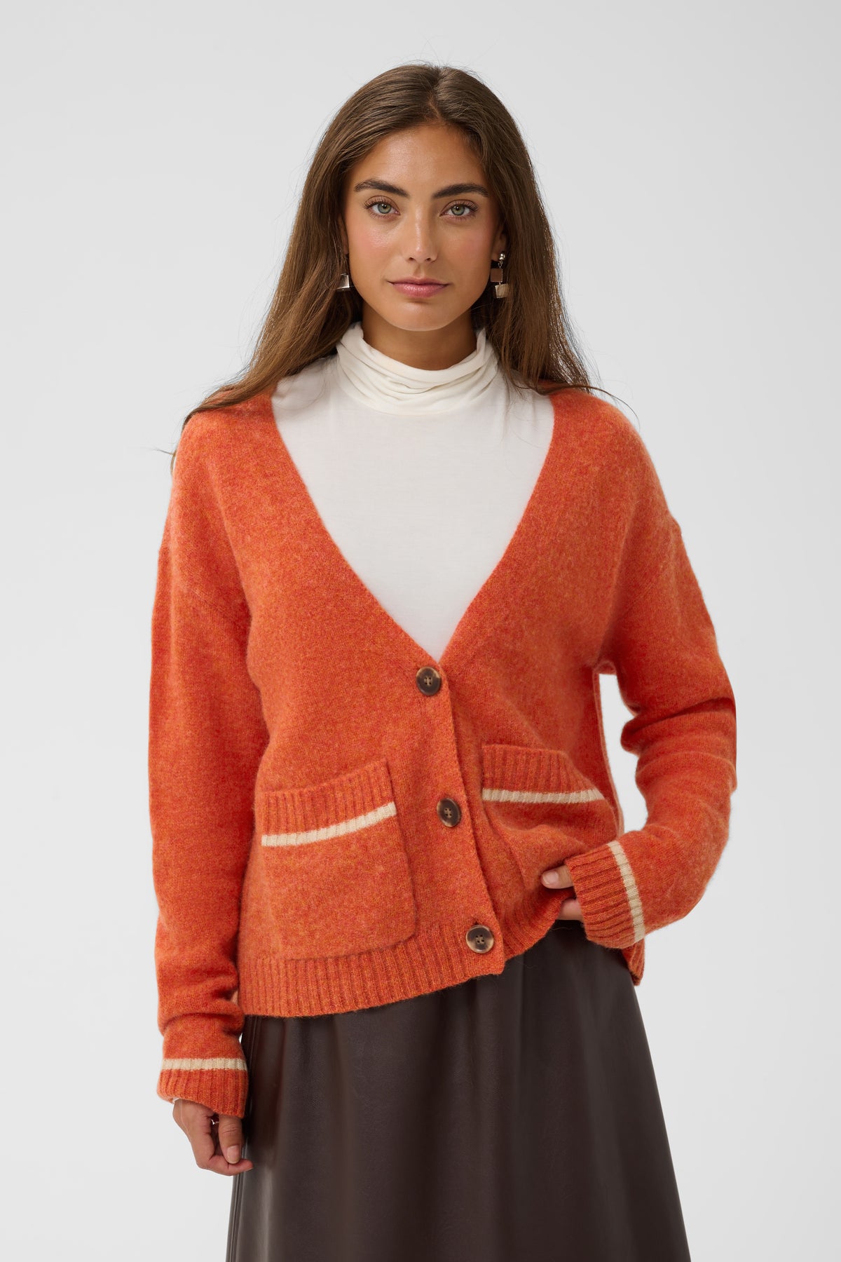 Culture | CUnova Katrina Cardigan | Mecca Orange