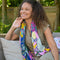 POM | Bamboo Green Mix Dahlia Multi Print Scarf