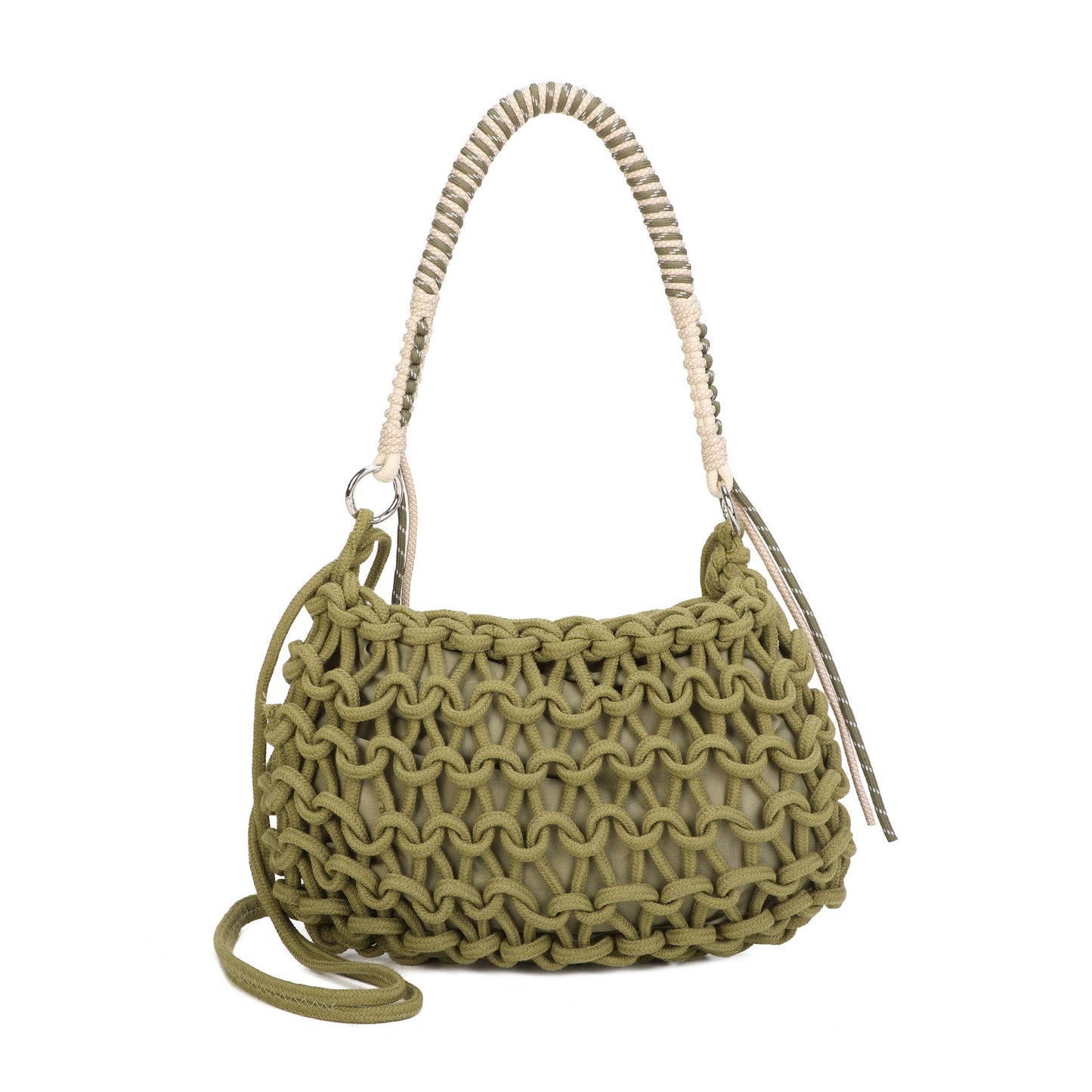 Handwoven Rope Shoulder Bag | Navy