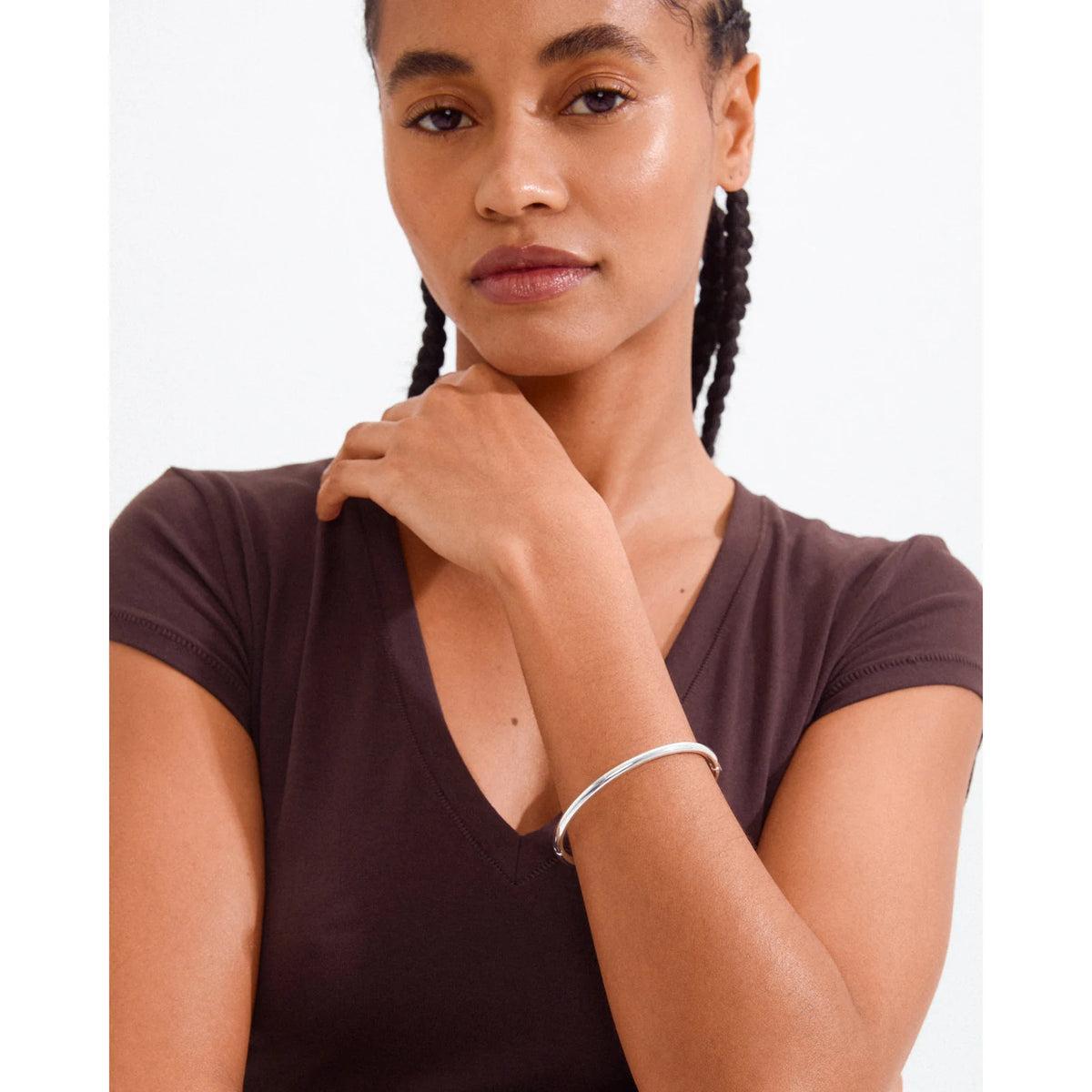 Pilgrim | Sophia Bangle Bracelet | Silver Plated