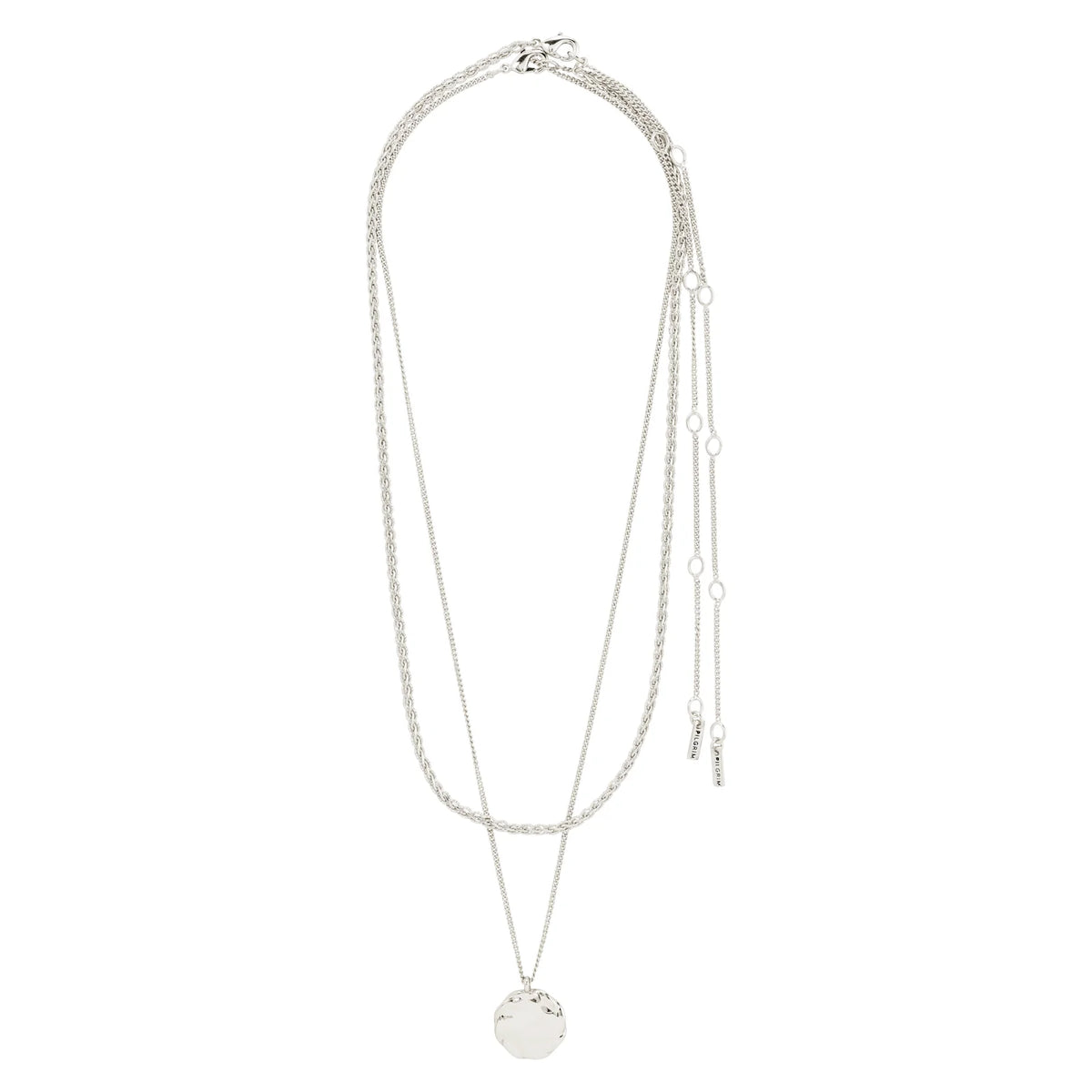 Pilgrim | Declan 2-in-1 Necklace | Silver Plated