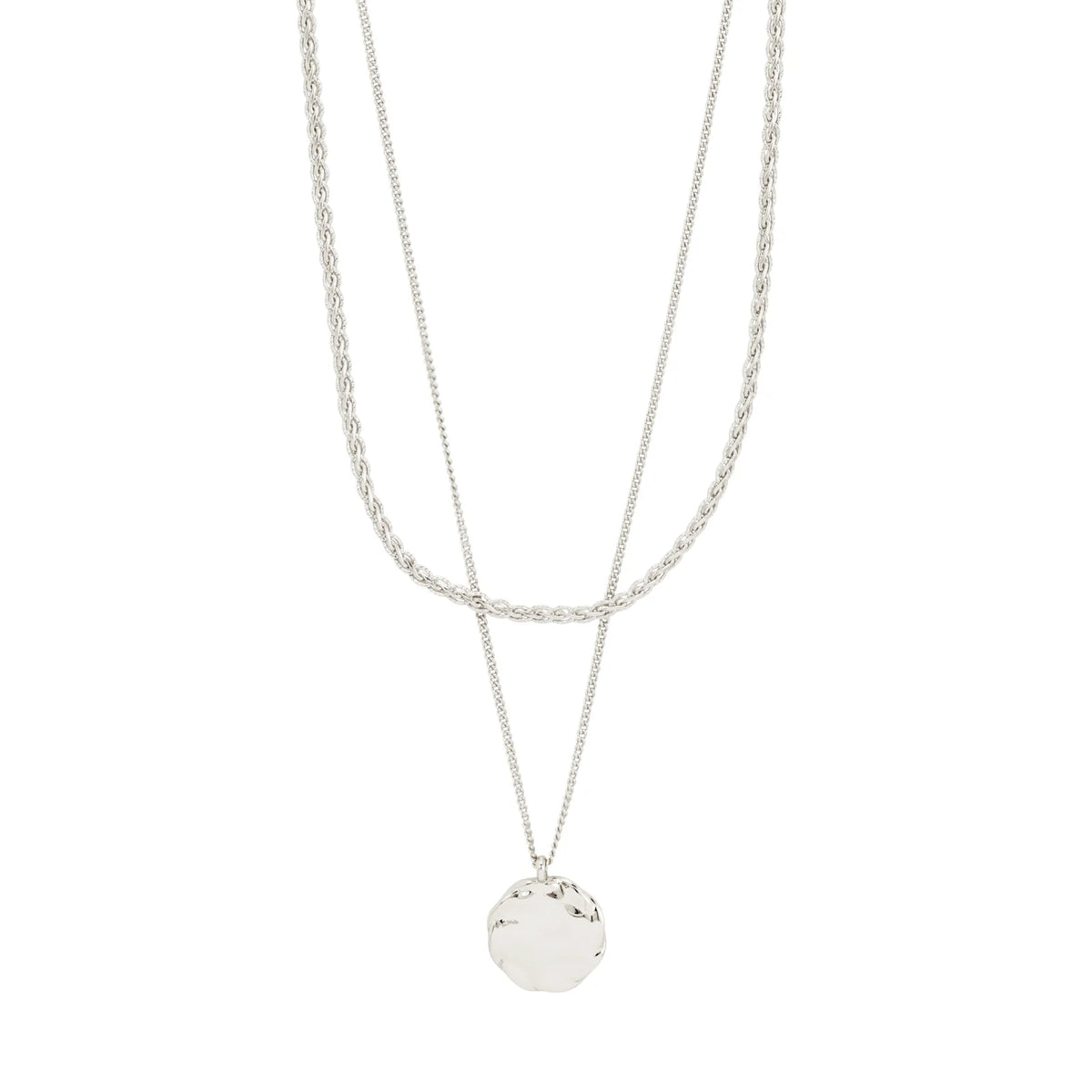 Pilgrim | Declan 2-in-1 Necklace | Silver Plated