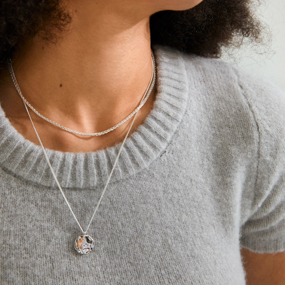 Pilgrim | Declan 2-in-1 Necklace | Silver Plated